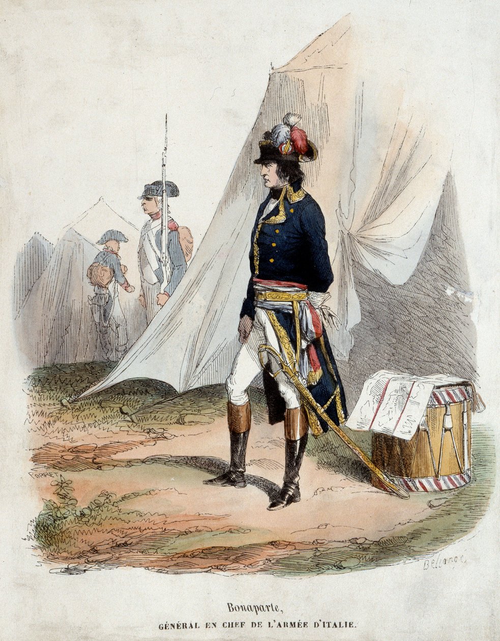 Portrait of Bonaparte, Chief General of the Army of Italy by Joseph Louis Hippolyte Bellange