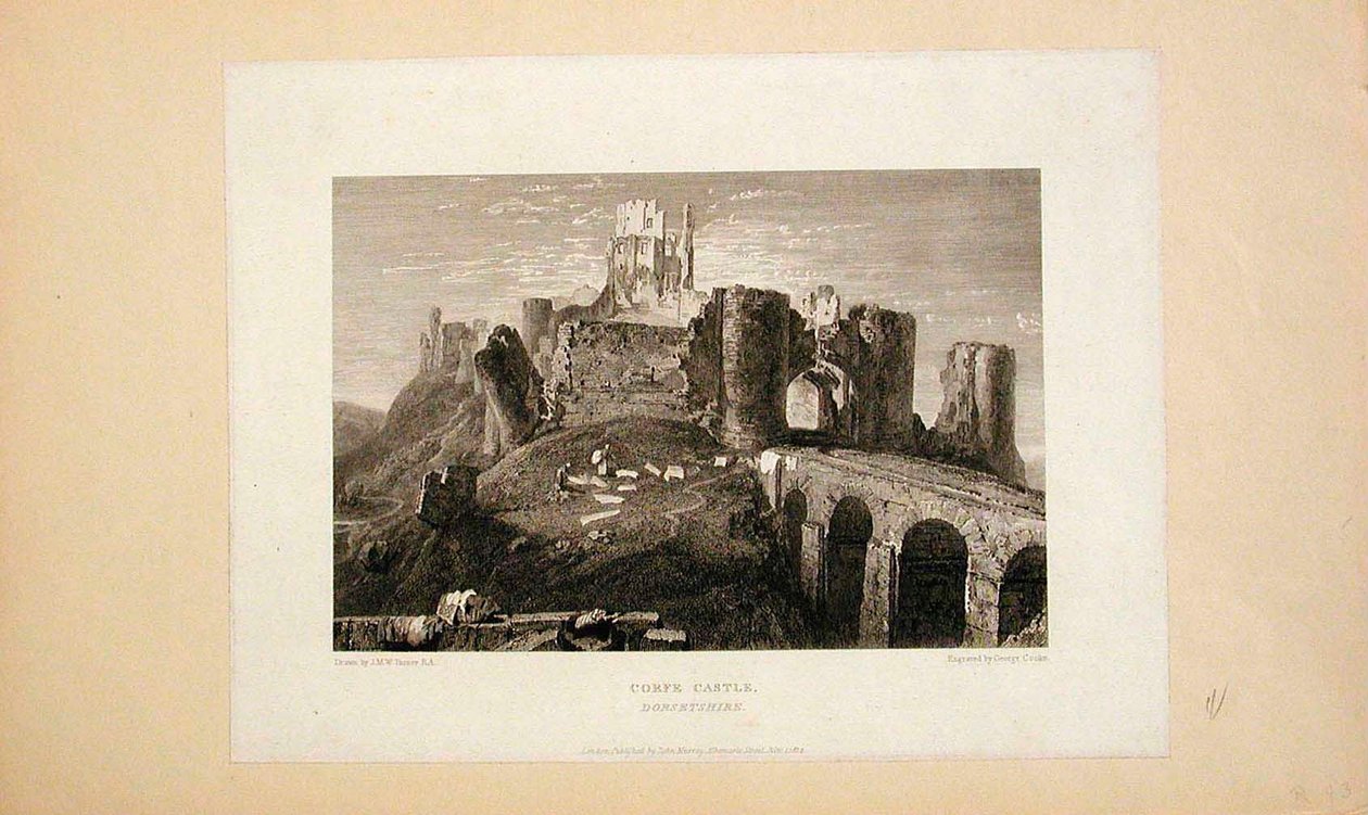 Corfe Castle, Dorsetshire by Joseph Mallord William Turner