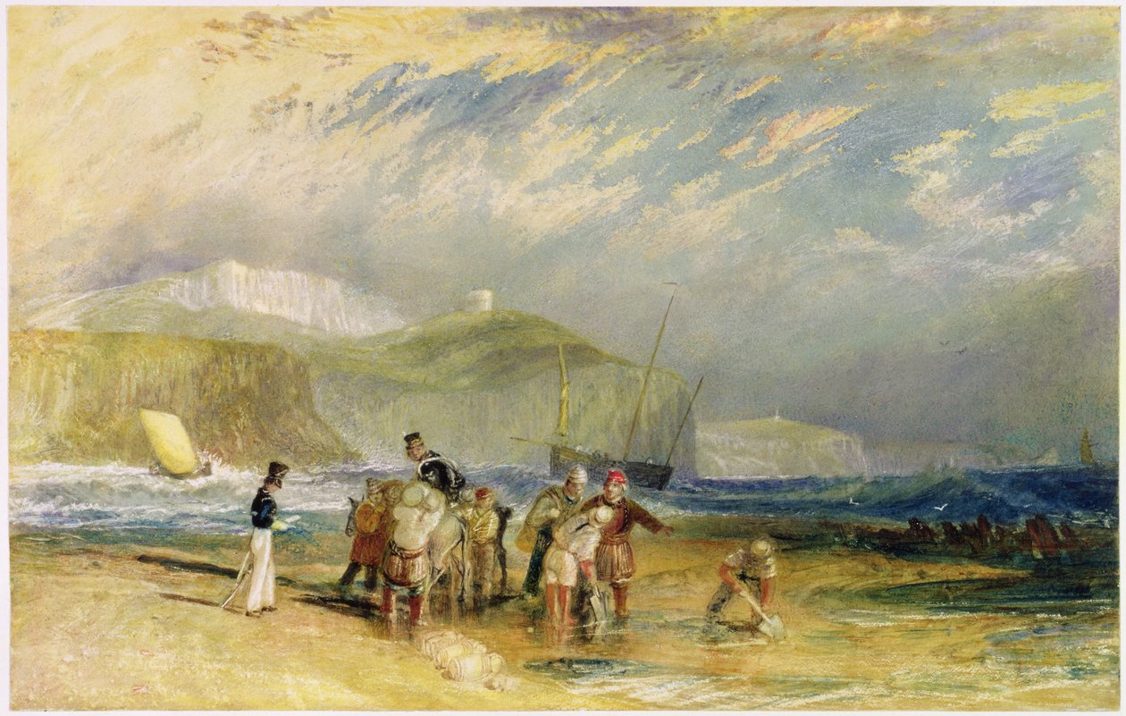 Folkestone Harbour and Coast to Devon, c.1830 by Joseph Mallord William Turner