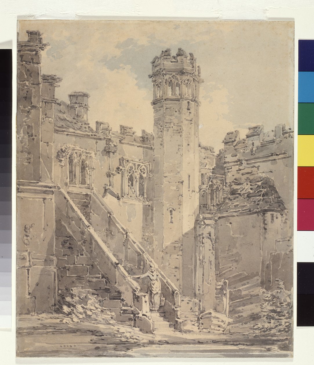 Haddon Hall Near Bakewell, Derbyshire by Joseph Mallord William Turner