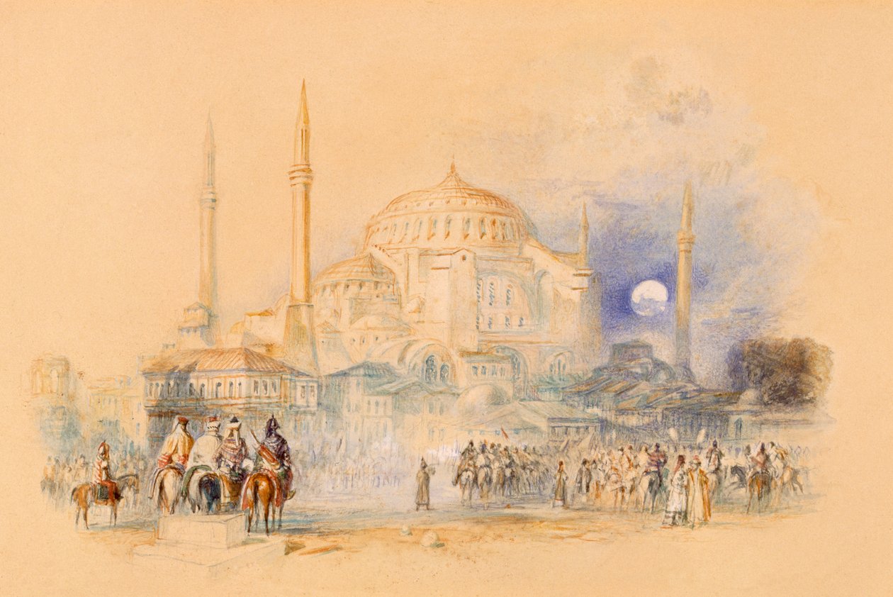 Hagia Sofia by Joseph Mallord William Turner
