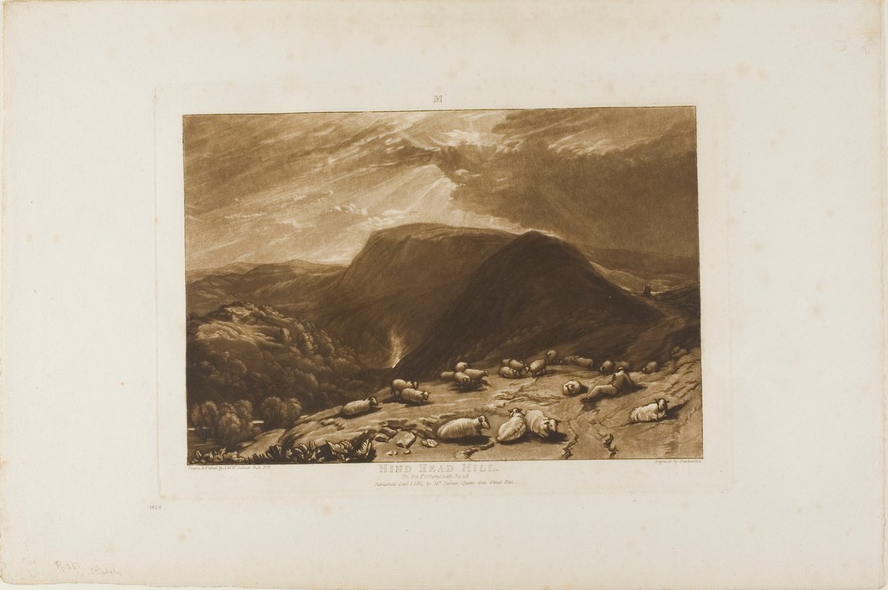 Hind Head Hill, Plate 25 from Liber Studiorum by Joseph Mallord William Turner