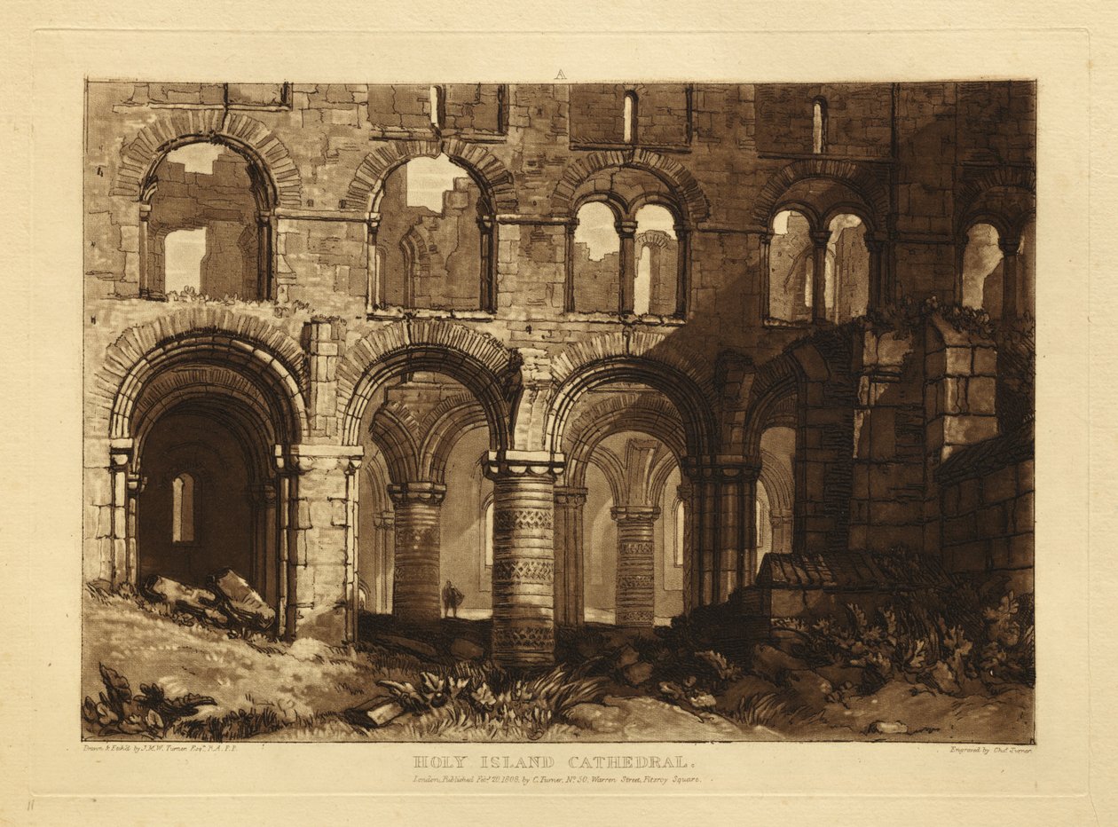 Holy Island Cathedral by Joseph Mallord William Turner