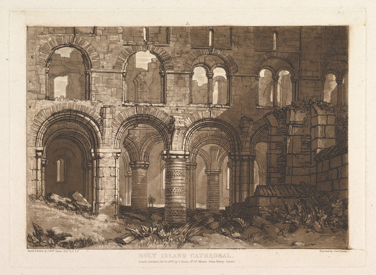Holy Island Cathedral by Joseph Mallord William Turner
