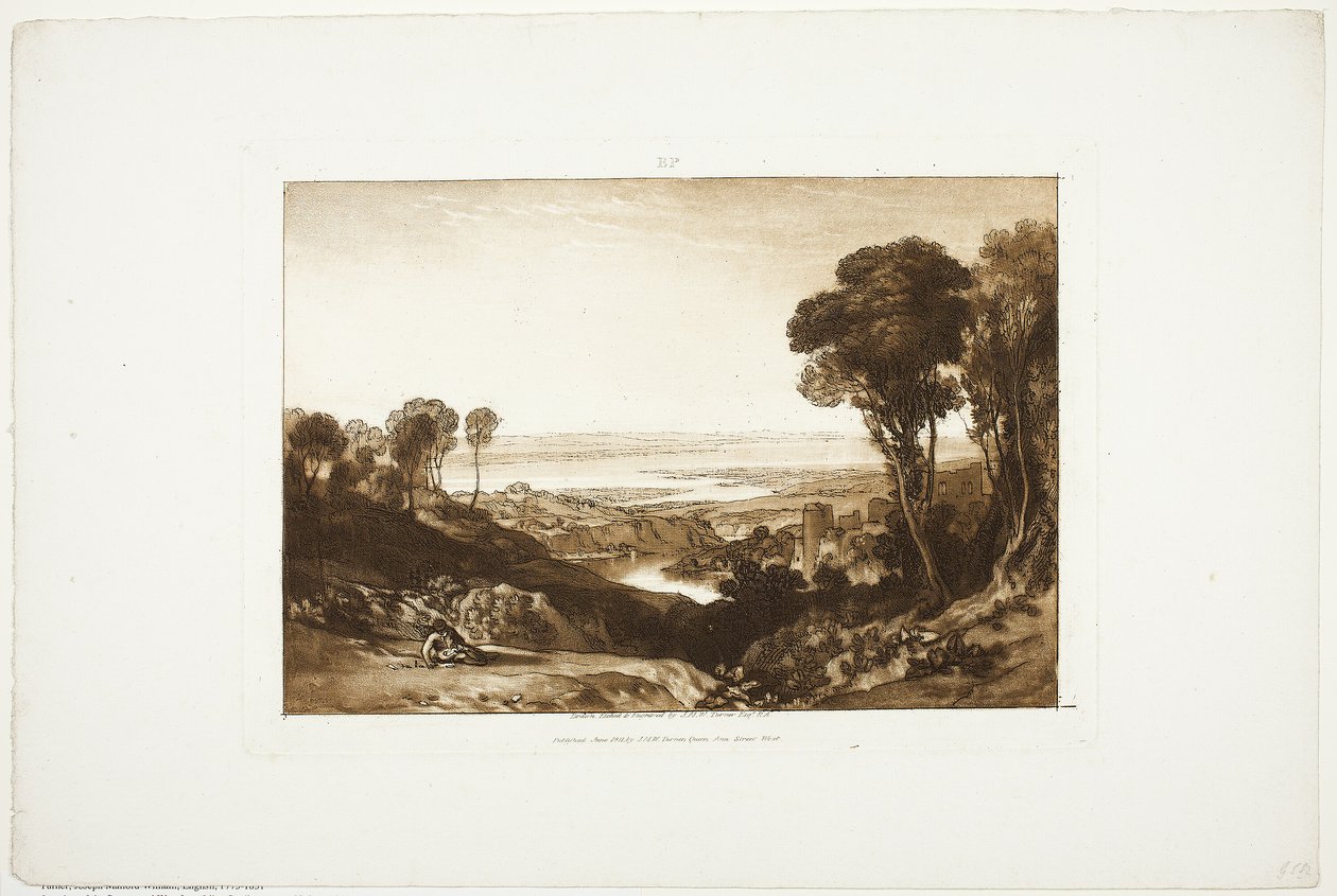 Junction of the Severn and Wye, from Liber Studiorum, no. 28 by Joseph Mallord William Turner