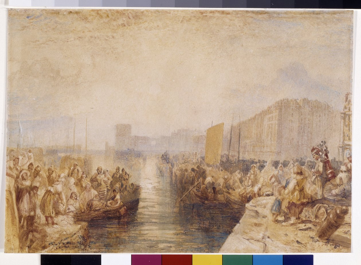 Le Havre: Sunset by Joseph Mallord William Turner