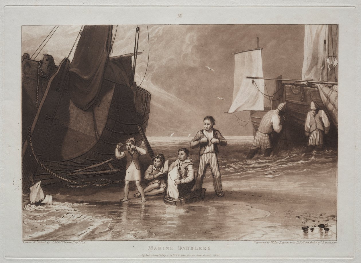 Liber Studiorum: Marine Dabblers by Joseph Mallord William Turner