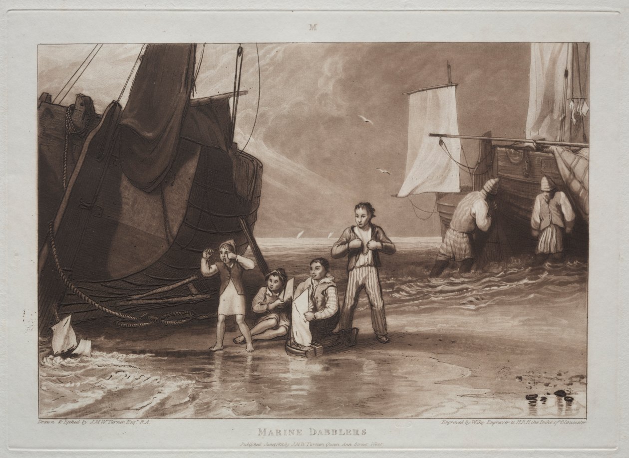 Liber Studiorum: Marine Dabblers by Joseph Mallord William Turner