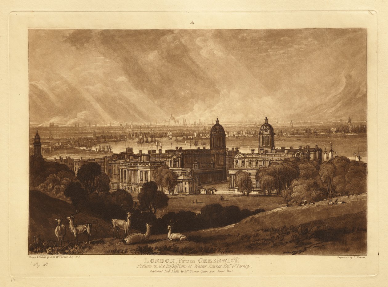 London from Greenwich by Joseph Mallord William Turner