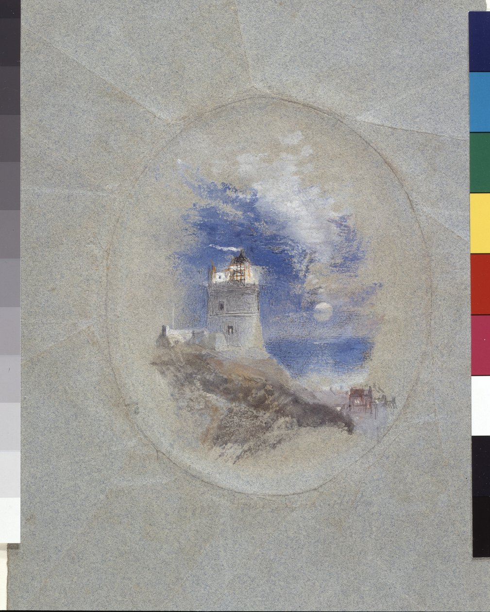 Lowestoffe Lighthouse by Joseph Mallord William Turner