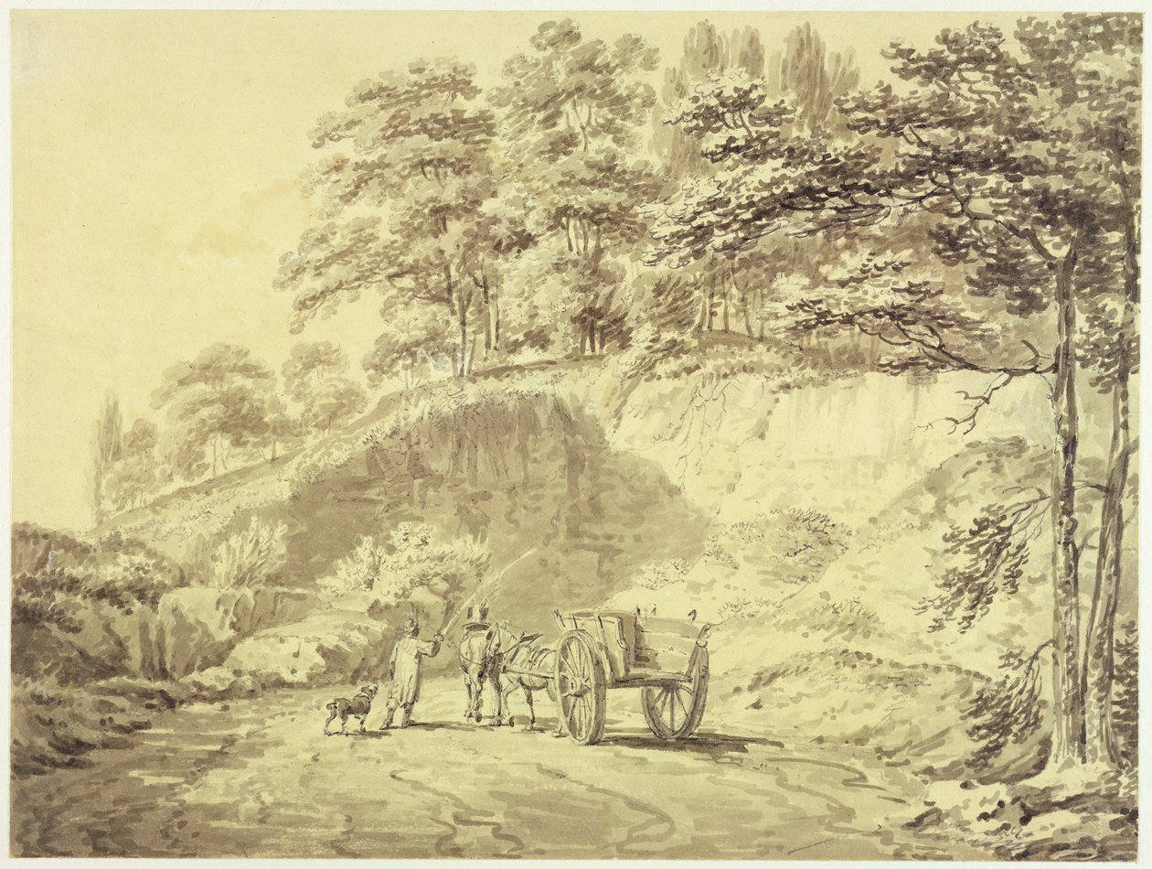 Man with Horse and Cart Entering a Quarry, c.1797 by Joseph Mallord William Turner