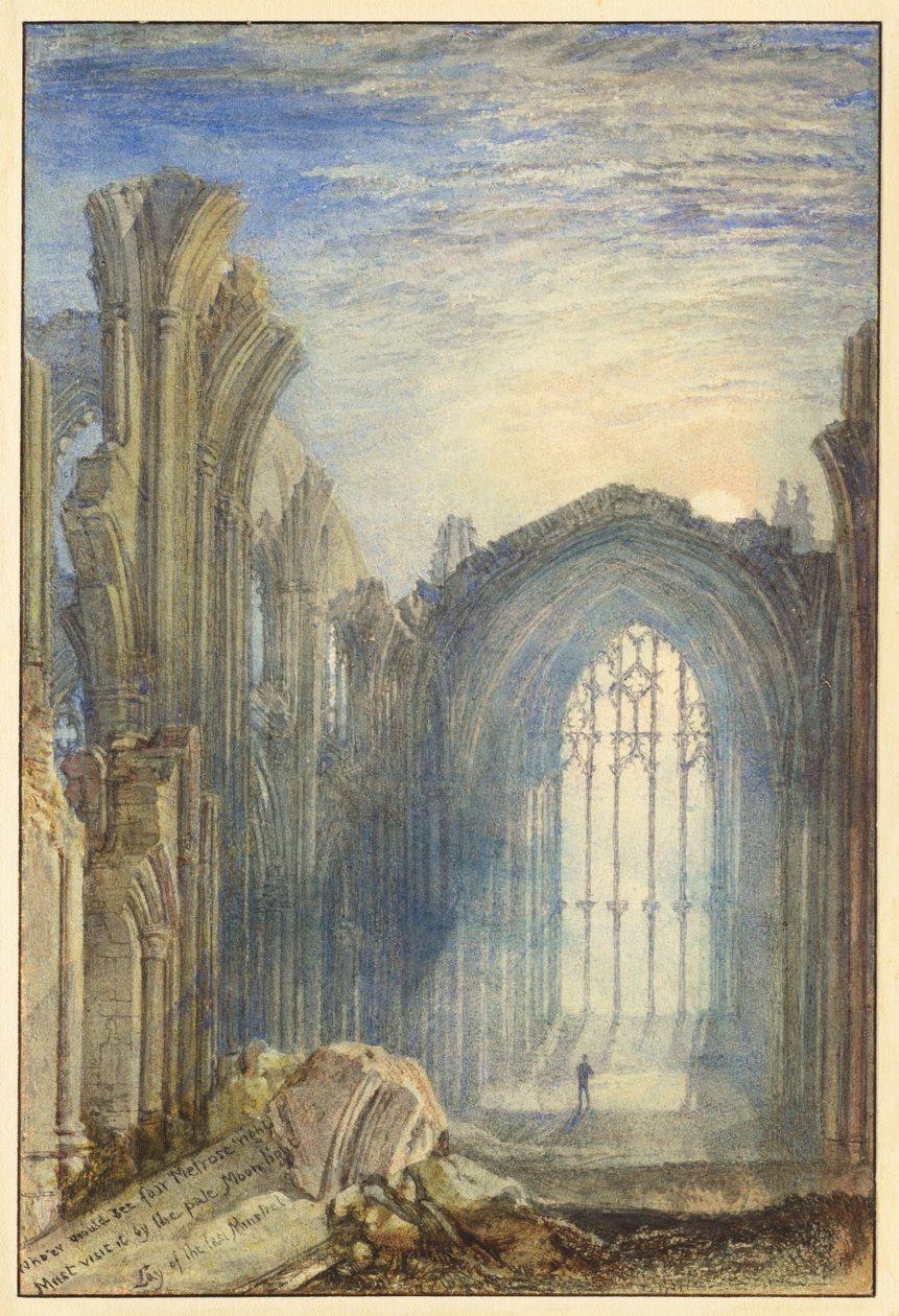 Melrose Abbey by Joseph Mallord William Turner