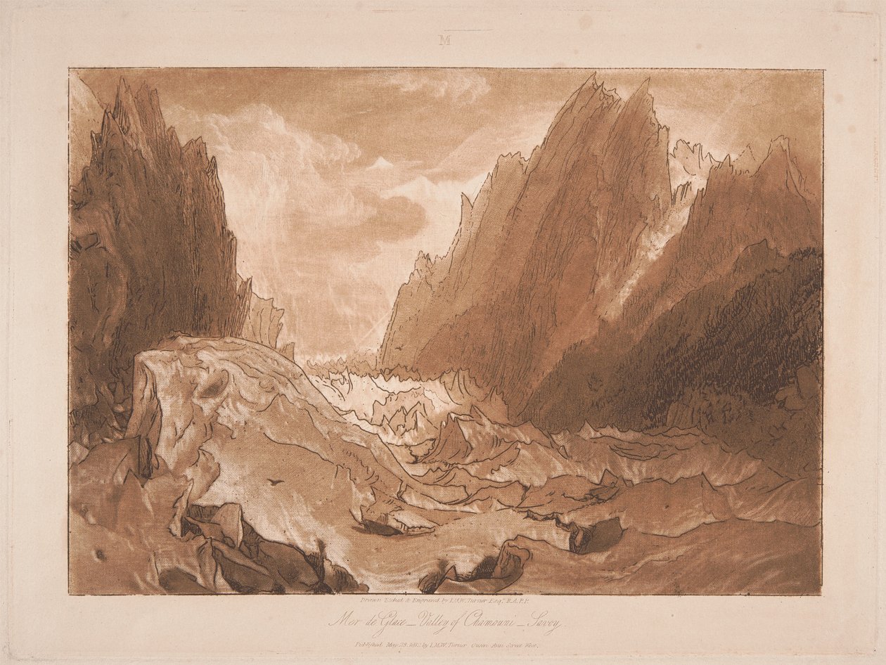 Mer de Glace, Valley of Chamonix, Savoy by Joseph Mallord William Turner