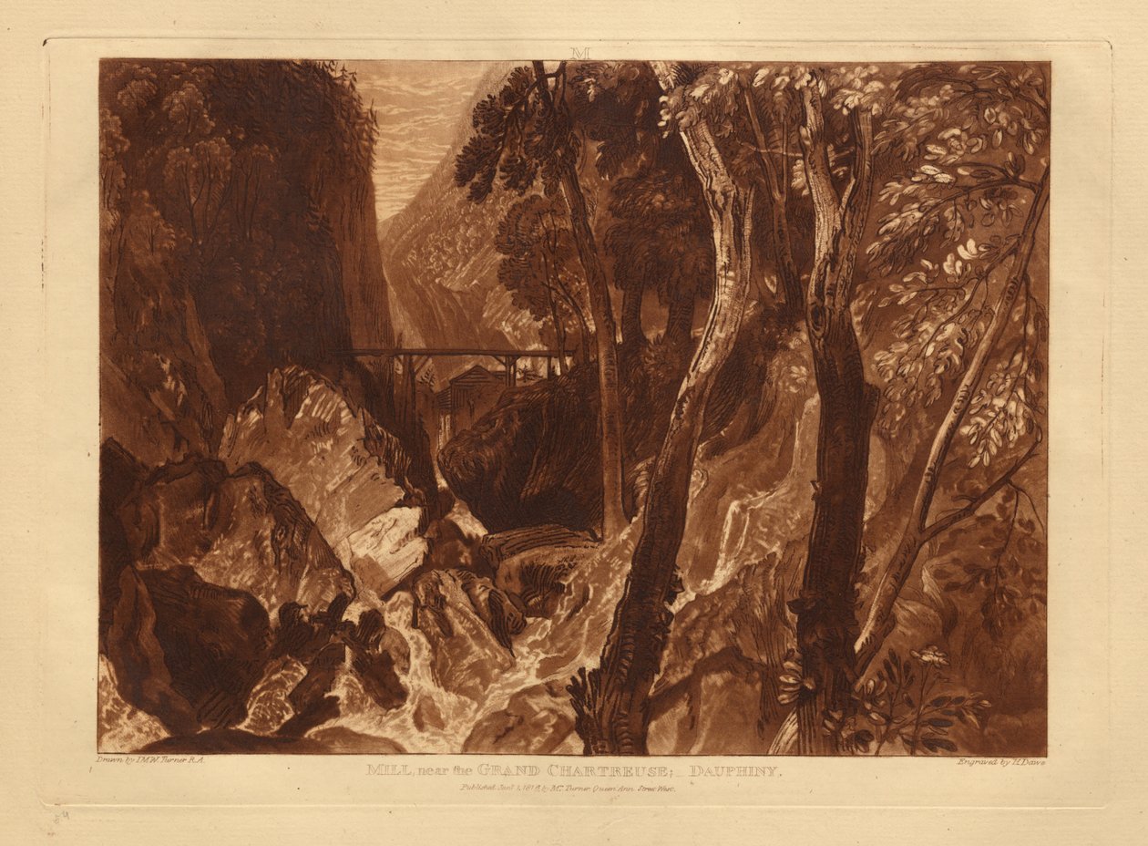 Mill near the Grand Chartreuse by Joseph Mallord William Turner