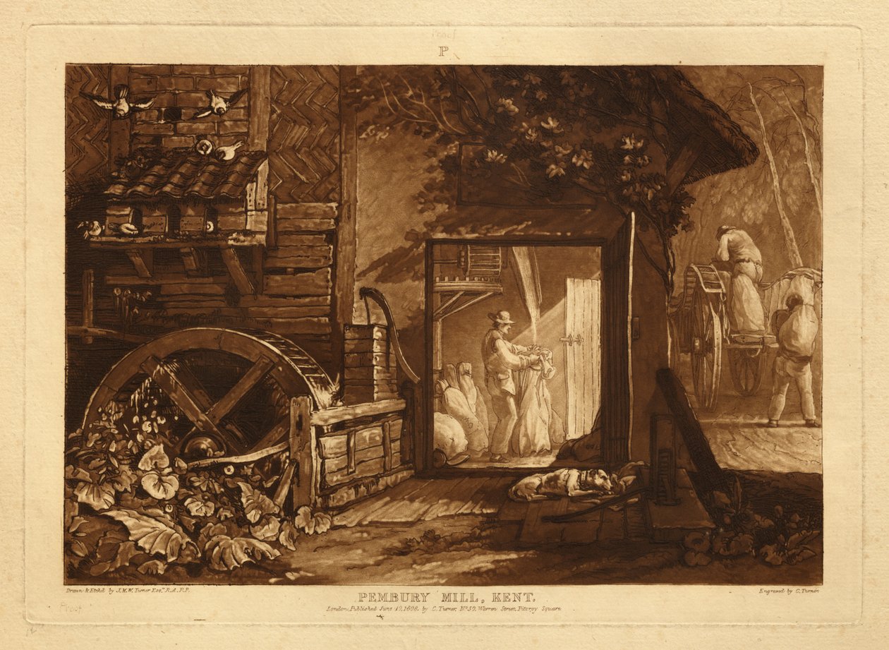 Pembury Mill, Kent by Joseph Mallord William Turner