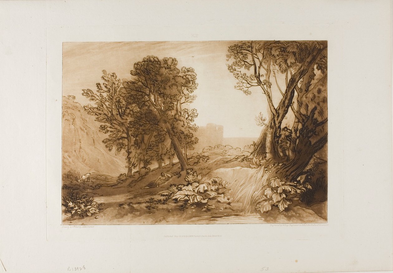 Solitude, plate 53 from Liber Studiorum by Joseph Mallord William Turner