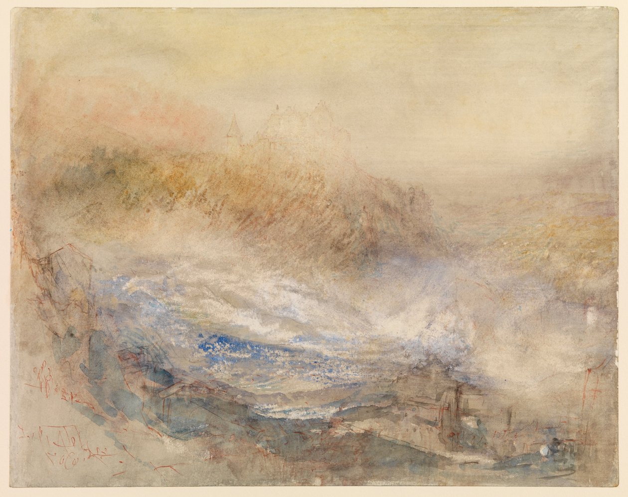 The Falls of the Rhine at Schaffhausen by Joseph Mallord William Turner