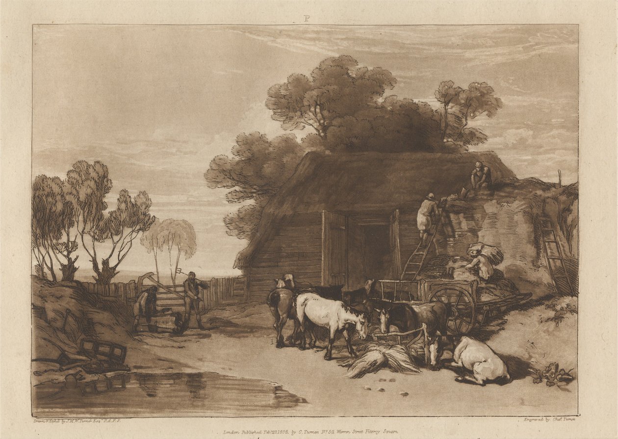 The Straw Yard by Joseph Mallord William Turner
