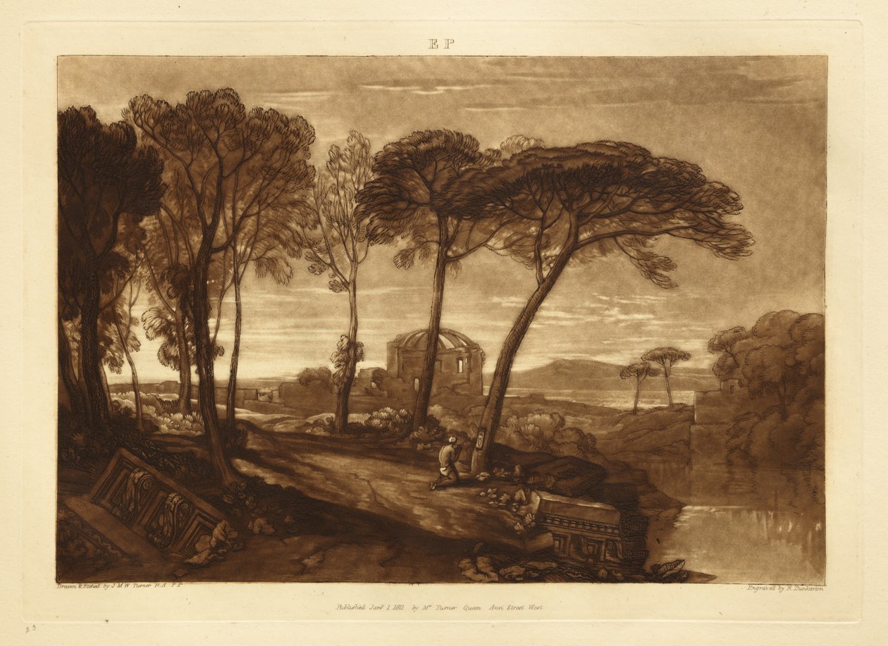 The Temple of Minerva Medica by Joseph Mallord William Turner