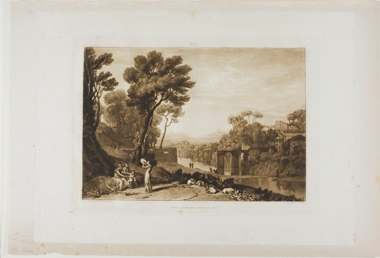 The Woman and Tambourine, plate 3 from Liber Studiorum by Joseph Mallord William Turner