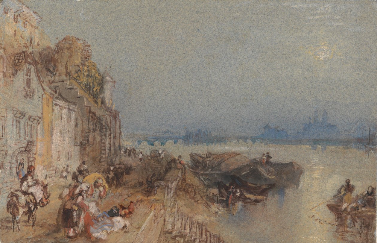 Tours, Looking Backwards by Joseph Mallord William Turner