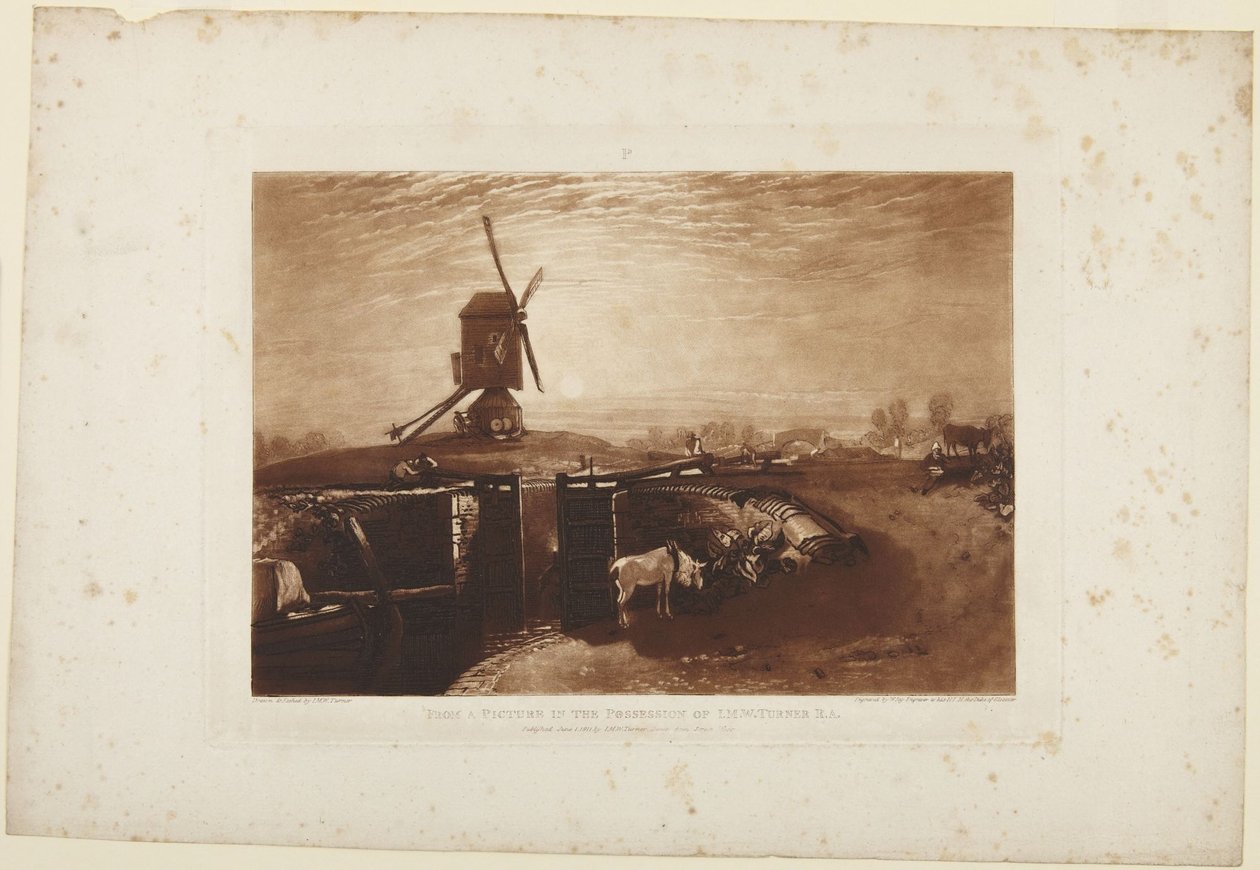 Windmill and Lock by Joseph Mallord William Turner