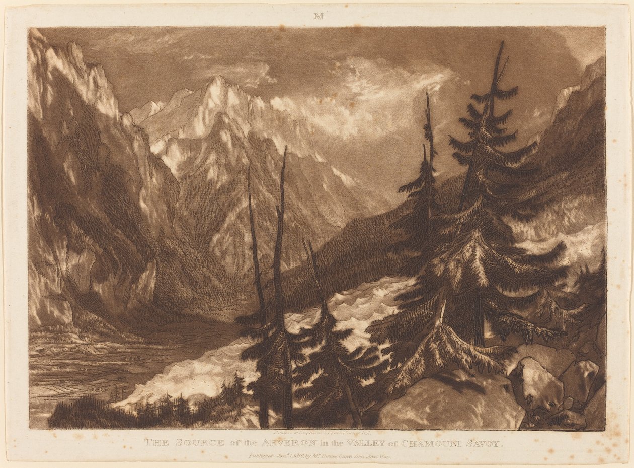 The Source of the Arveron by Joseph Mallord William Turner and Henry Edward Dawe