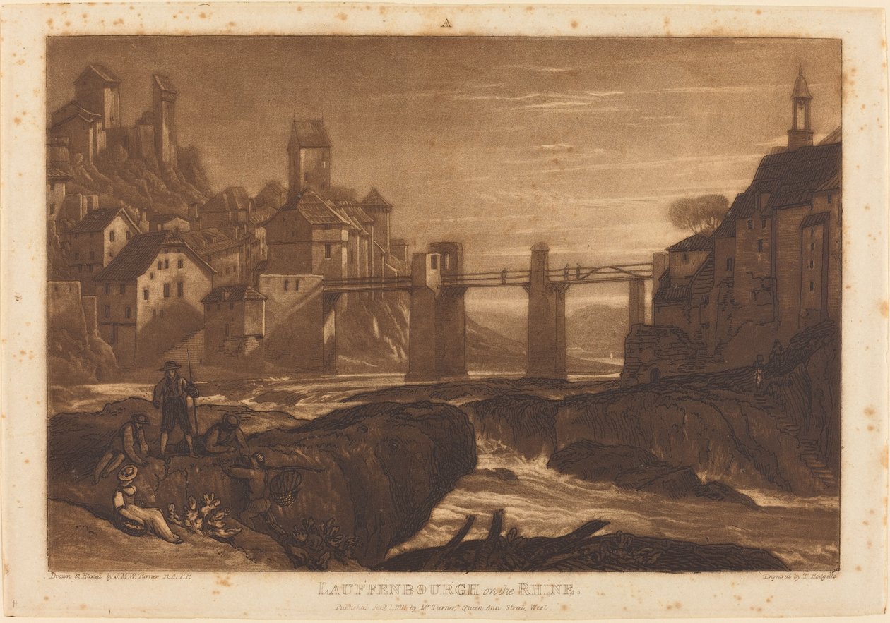 Lauffenbourgh on the Rhine by Joseph Mallord William Turner and Thomas Hodgetts