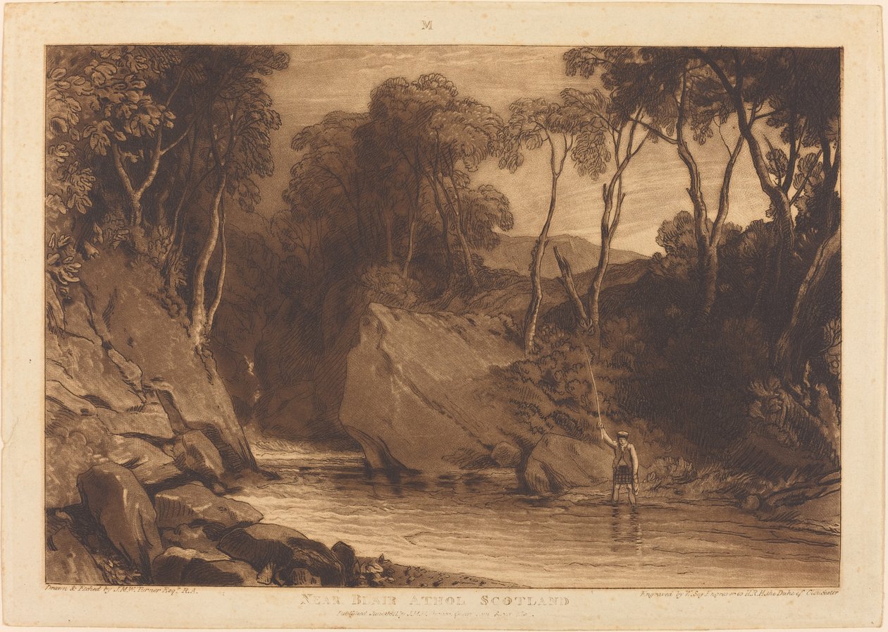 Near Blair Athol by Joseph Mallord William Turner and William Say