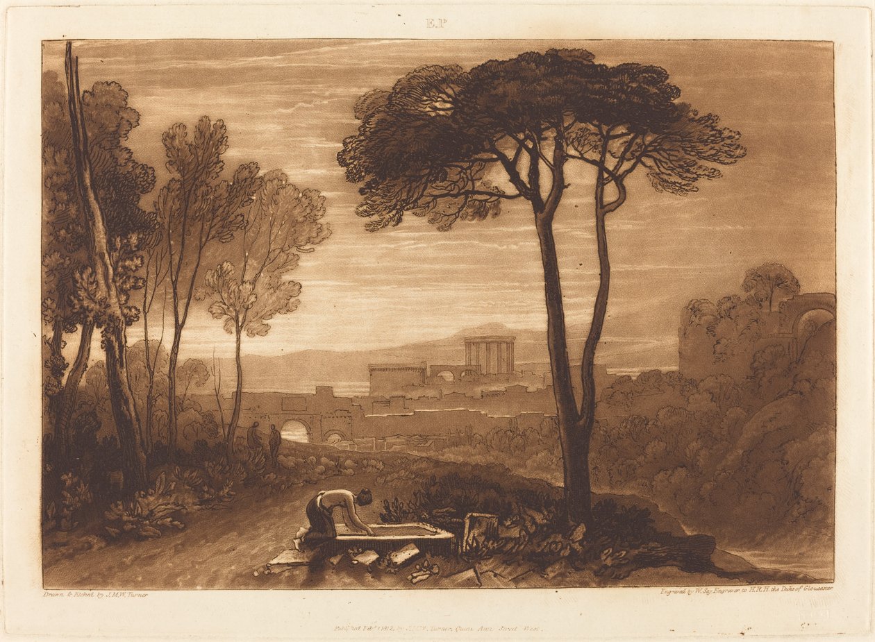 Scene in the Campagna by Joseph Mallord William Turner and William Say