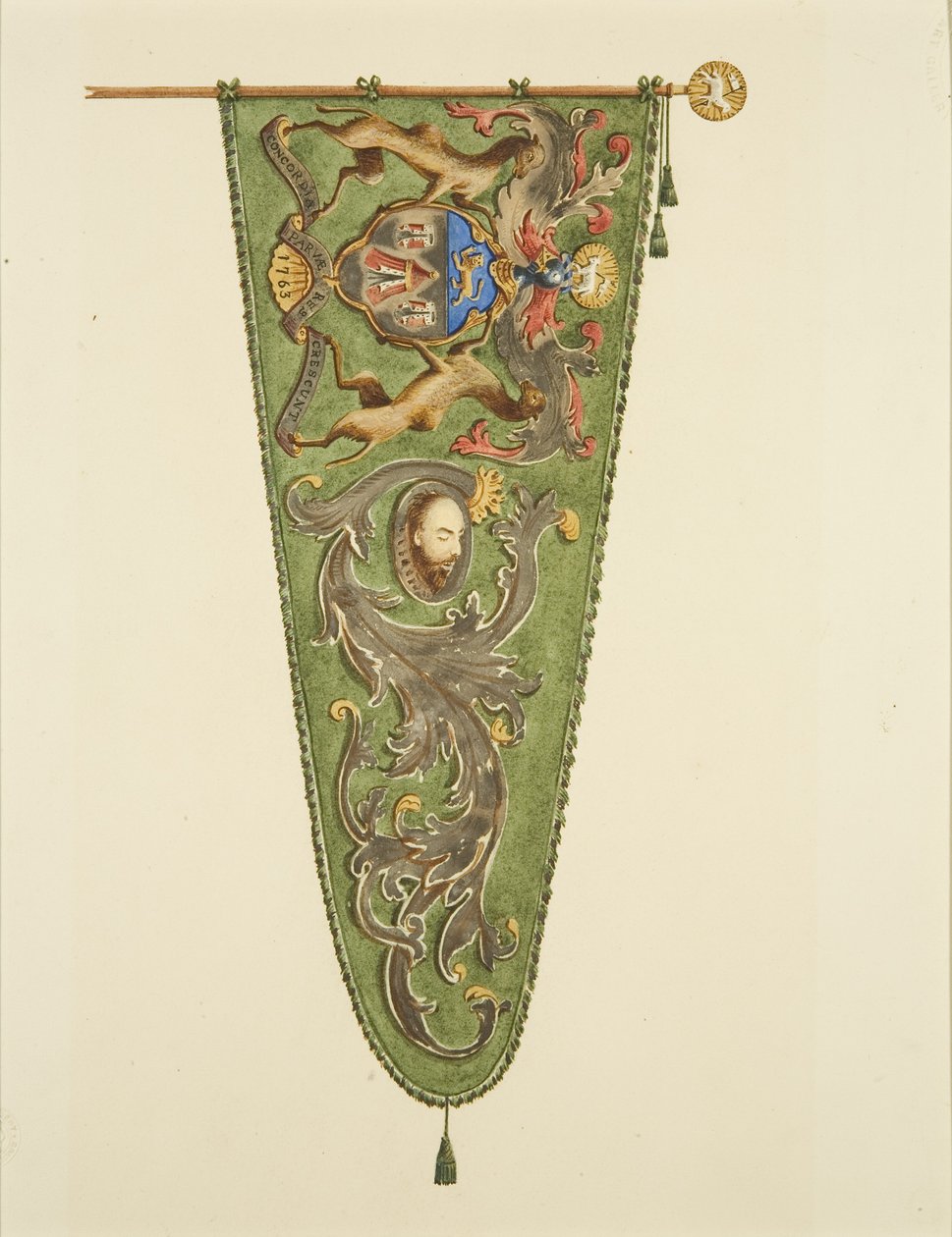 Banner of the Merchant Taylors, inscribed 