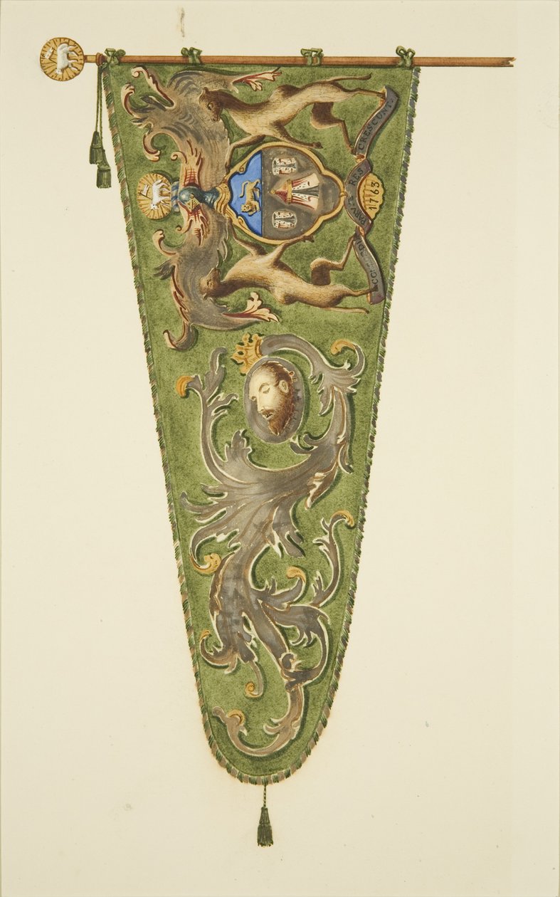Banner of the Merchant Taylors, inscribed 