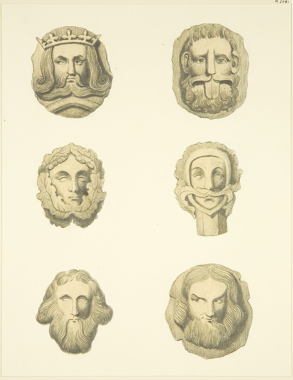 Groin stones (bosses) in ceiling of Redcliffe Church by Joseph Manning