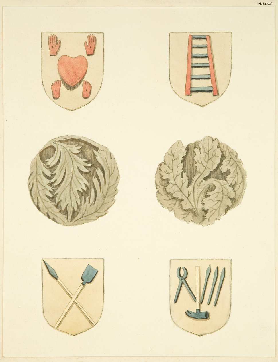 Groin Stones (Bosses) in Ceiling of Redcliffe Church by Joseph Manning