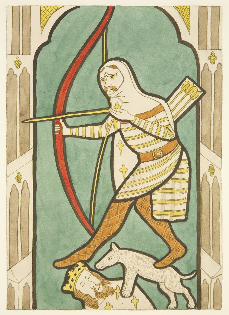 Stained Glass in North and South Windows of the Choir of Bristol Cathedral by Joseph Manning