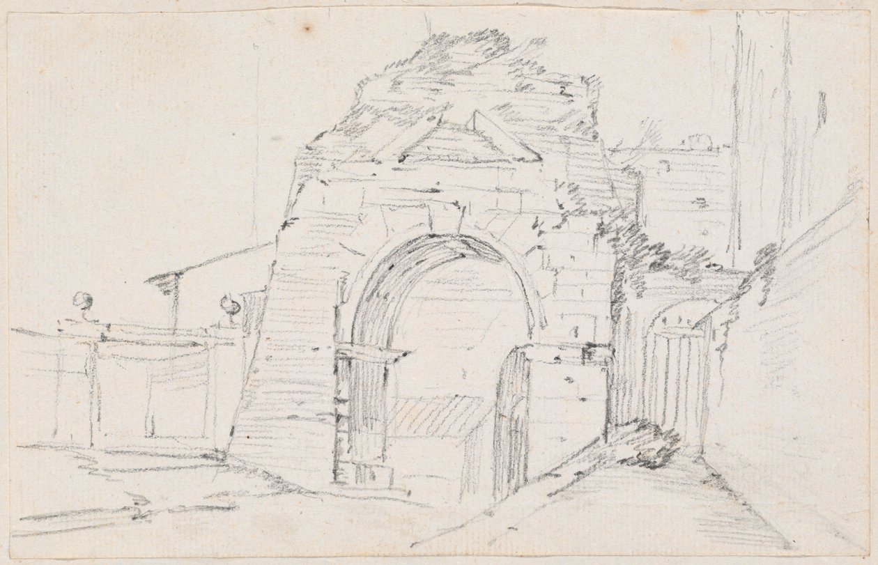 Arch of Drusus near the Appian Way by Joseph Marie Vien