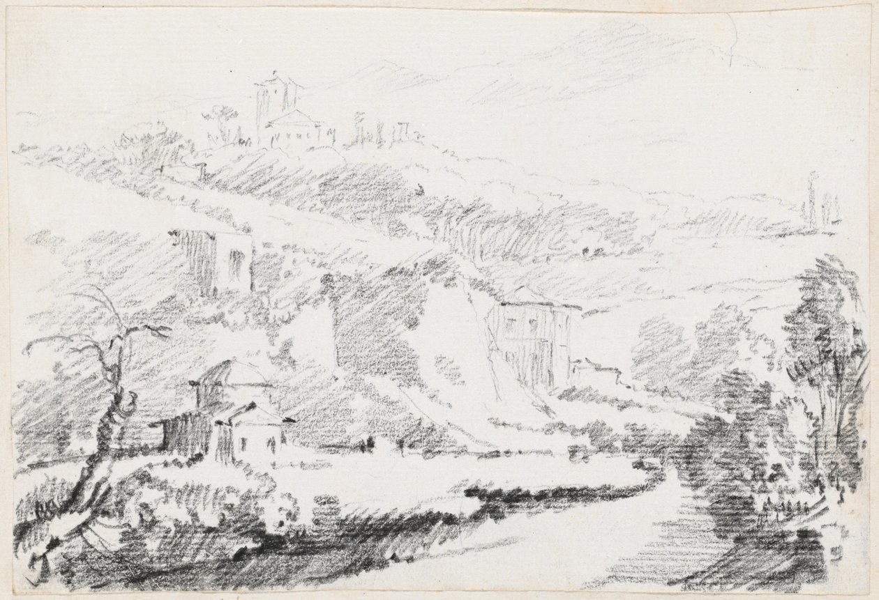 Landscape in the Alban Hills by Joseph Marie Vien