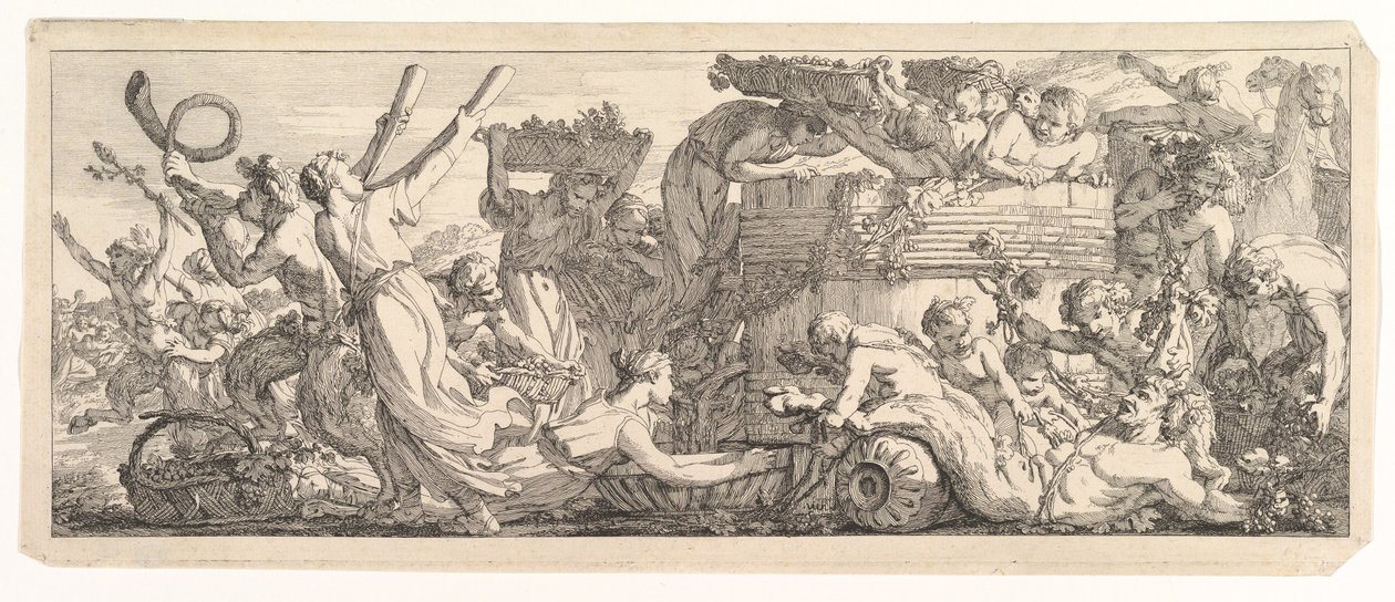 The Arrival of the Wine Vat, ca. 1755 by Joseph Marie Vien the Elder