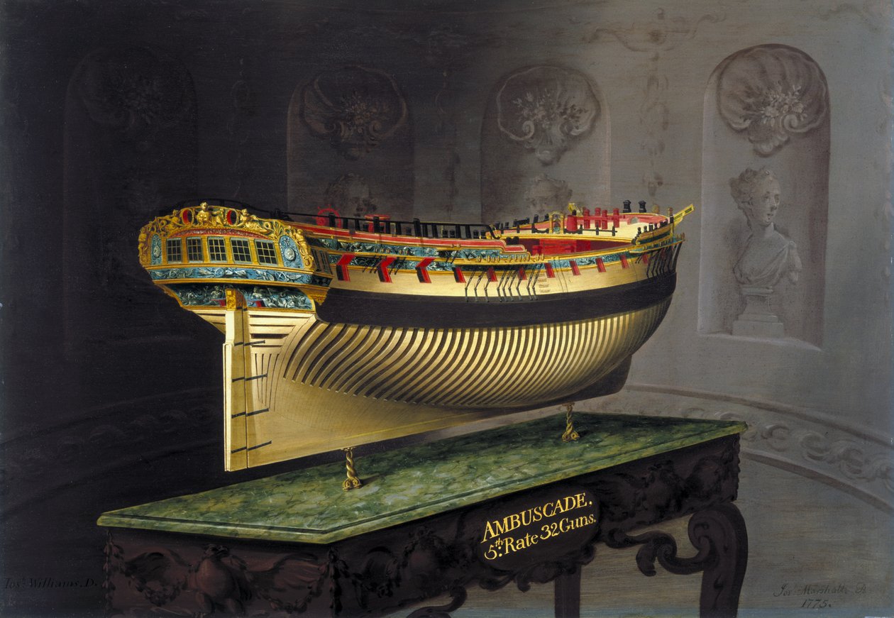 HMS Ambuscade by Joseph Marshall