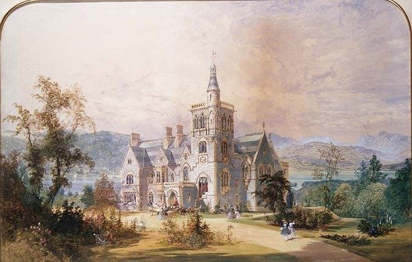 A Scottish Baronial Mansion by Joseph Nash