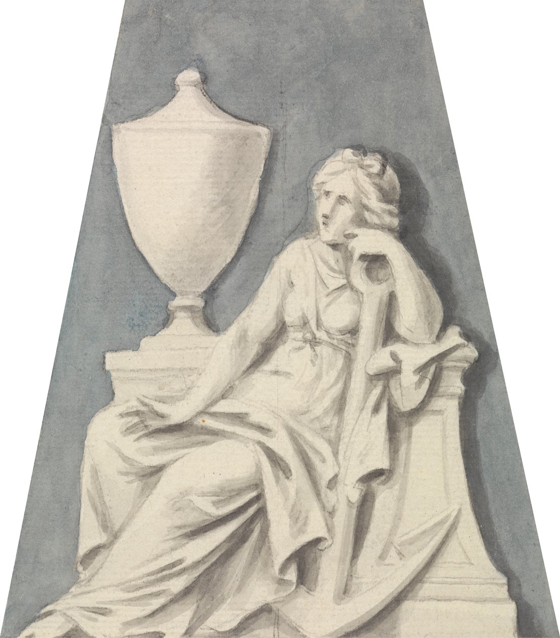 Tomb With Seated Lady, Supporting Herself on an Urn by Joseph Nollekens