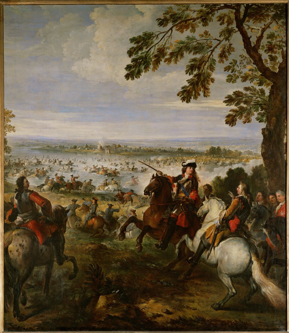 The army of Louis XIV crossing the Rhine on June 12 by Joseph Parrocel