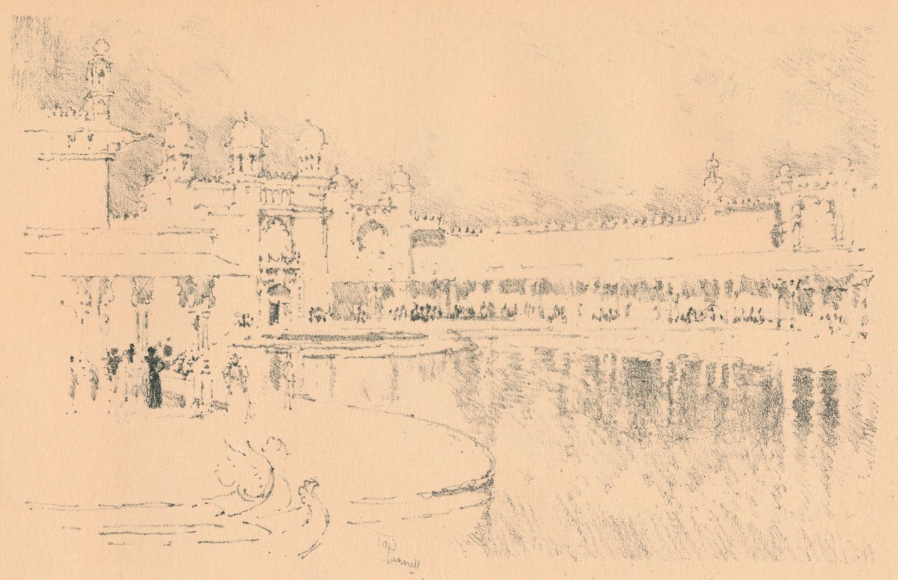 Auto-Lithograph by J. Pennell by Joseph Pennell