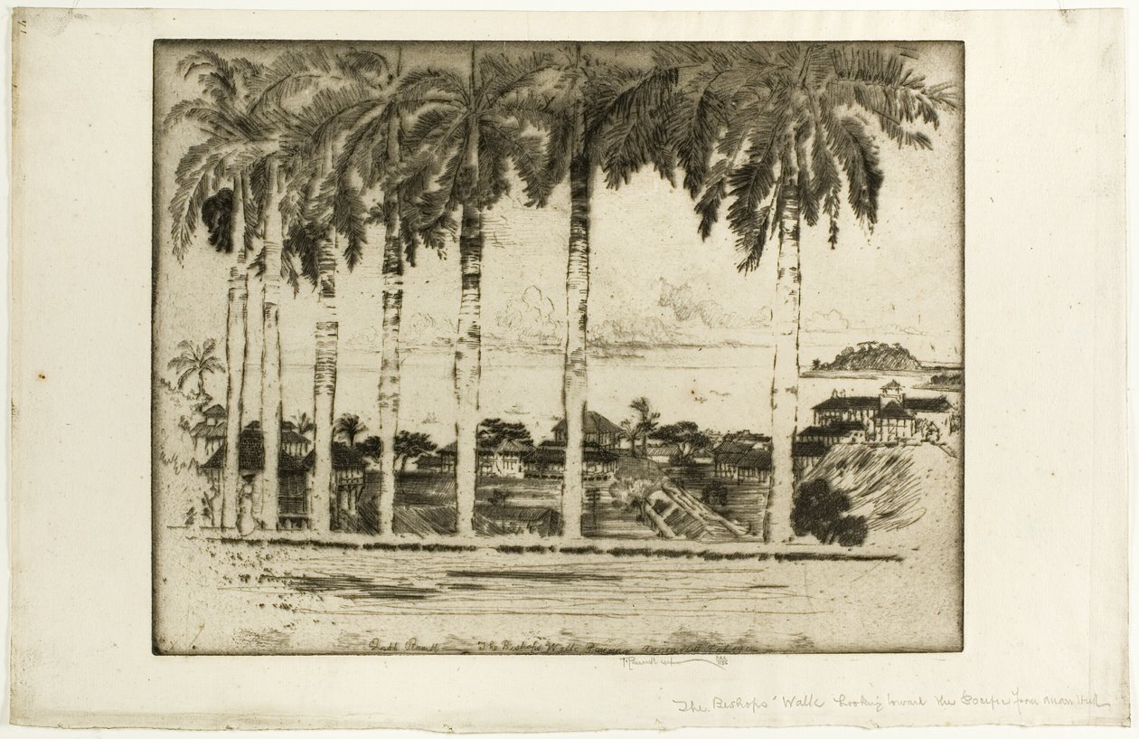 Bishops Walk, Ancon Hill, Panama by Joseph Pennell