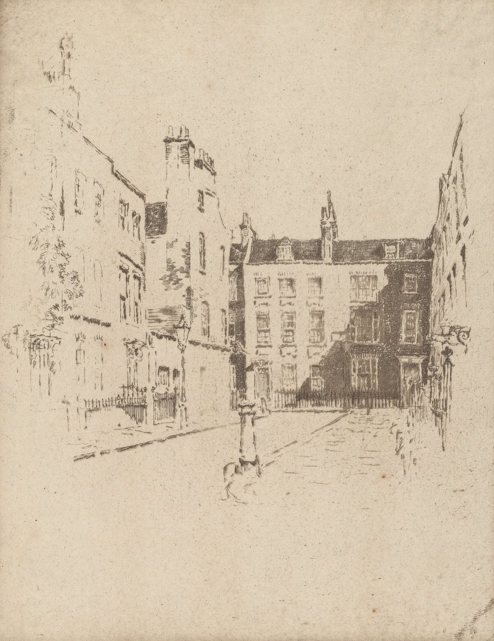 Cowley Street, Westminster by Joseph Pennell