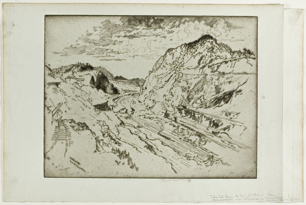 Culebra Cut, Panama by Joseph Pennell