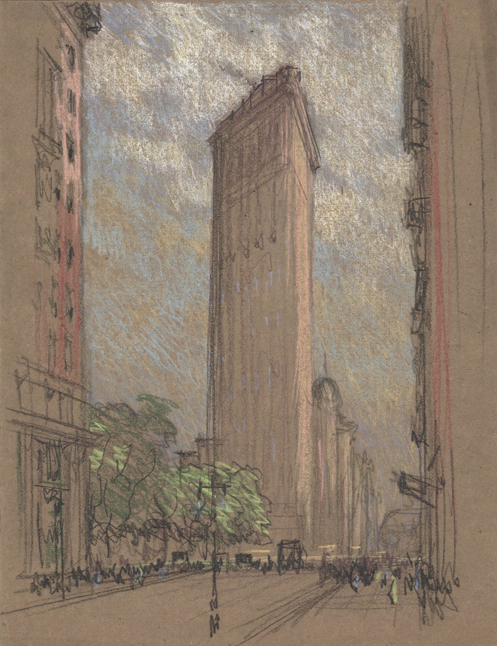 Drawing of the Flatiron Building by Pennell, c.1904 by Joseph Pennell