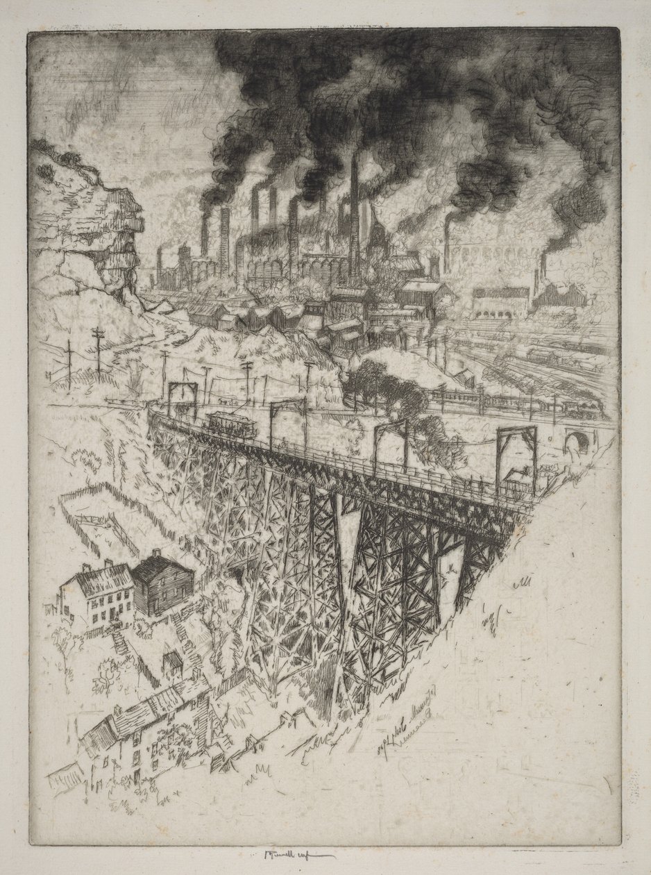 Edgar Thomson Works, Bessemer by Joseph Pennell