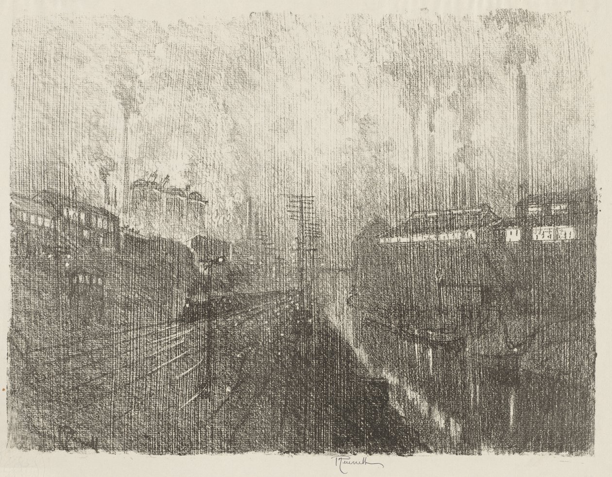 English War Work: Evening in the Munitions Country by Joseph Pennell