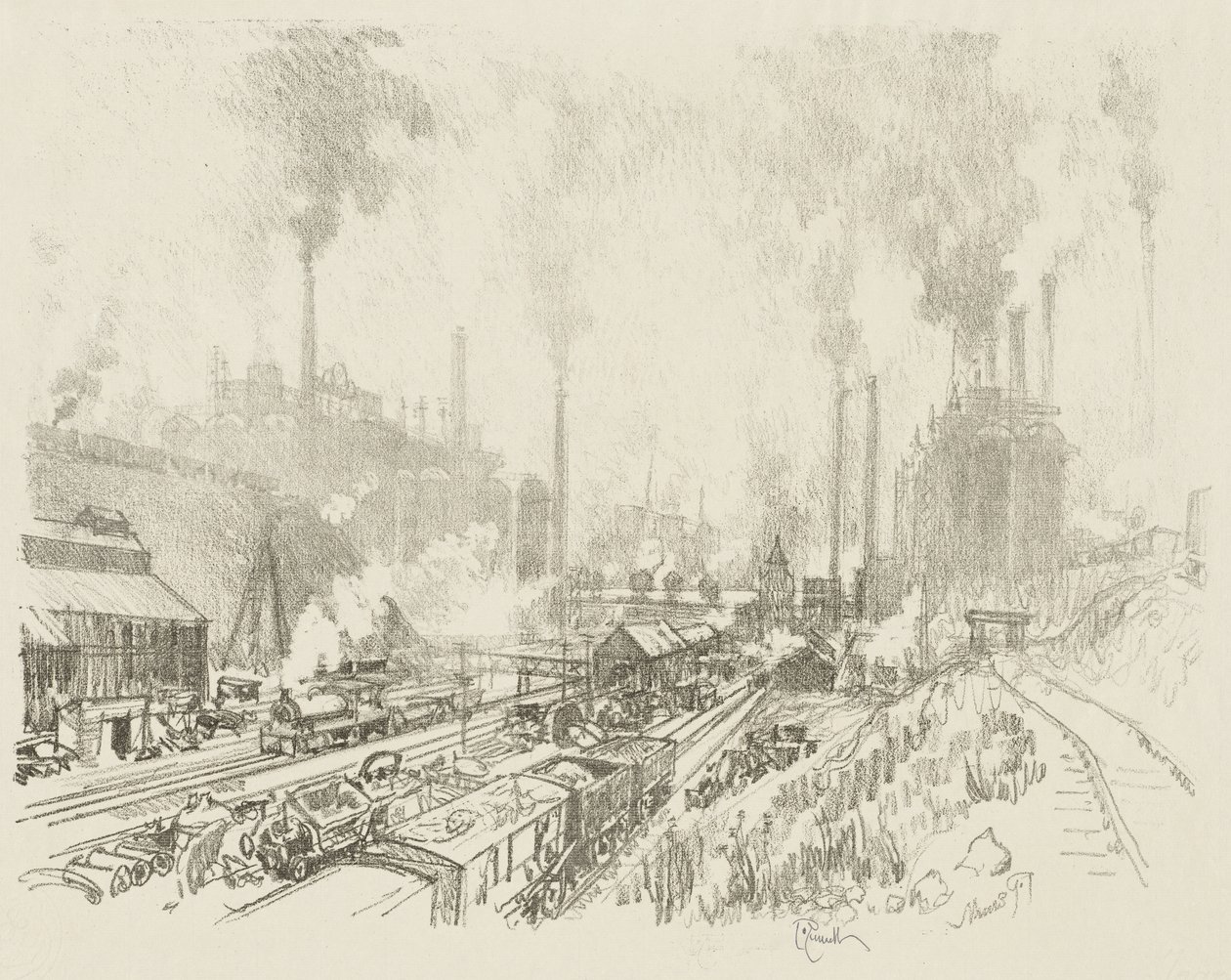 English War Work: In the Land of Iron and Steel by Joseph Pennell